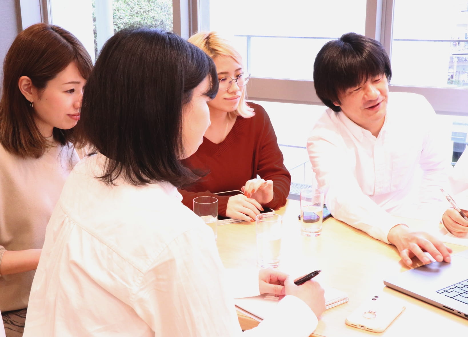 打ち合わせ中の写真